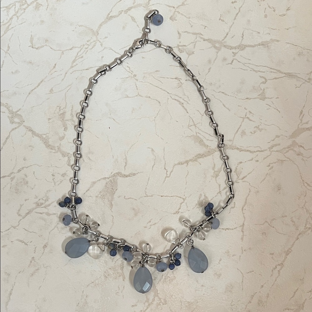Silpada Blue Quartz Sodalite Necklace Sterling Silver